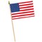 Party Central Club Pack of 12 Red and Blue Patriotic Themed American Flag Party Decorations 30"